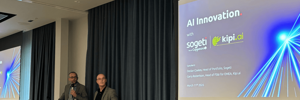 Declan Coates and Garry Robertson, during the "Help to Get Started" session, at Snowflake AI Innovation.
